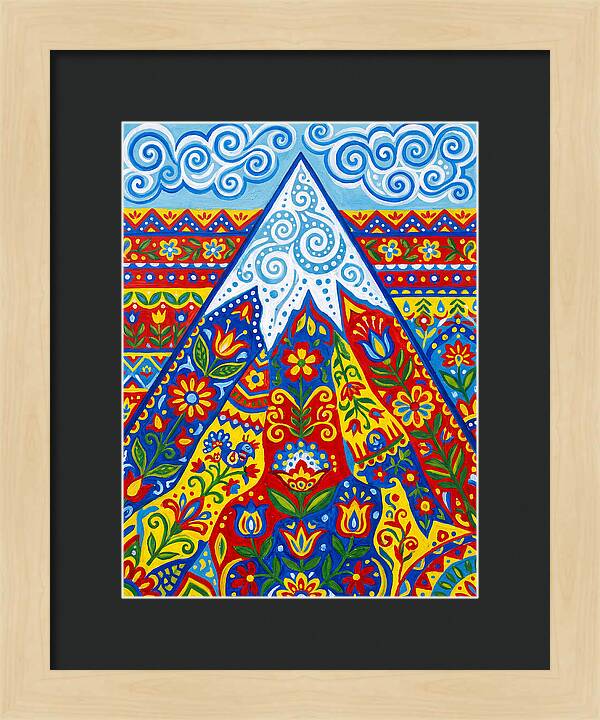 Mountain Peak In Vibrant Colors