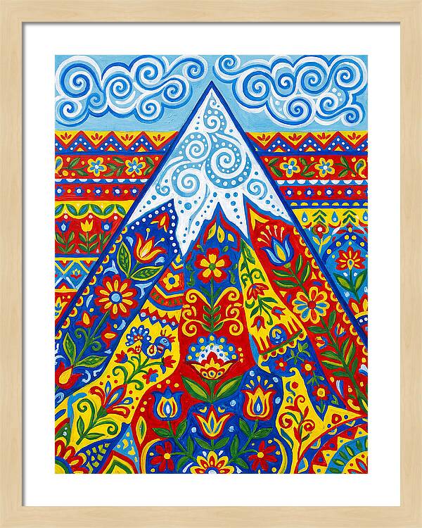 Mountain Peak In Vibrant Colors