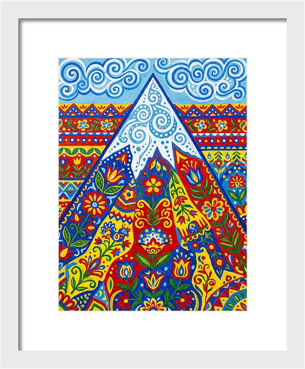 Mountain Peak In Vibrant Colors