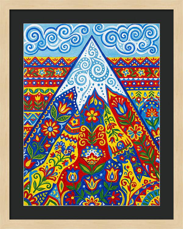 Mountain Peak In Vibrant Colors