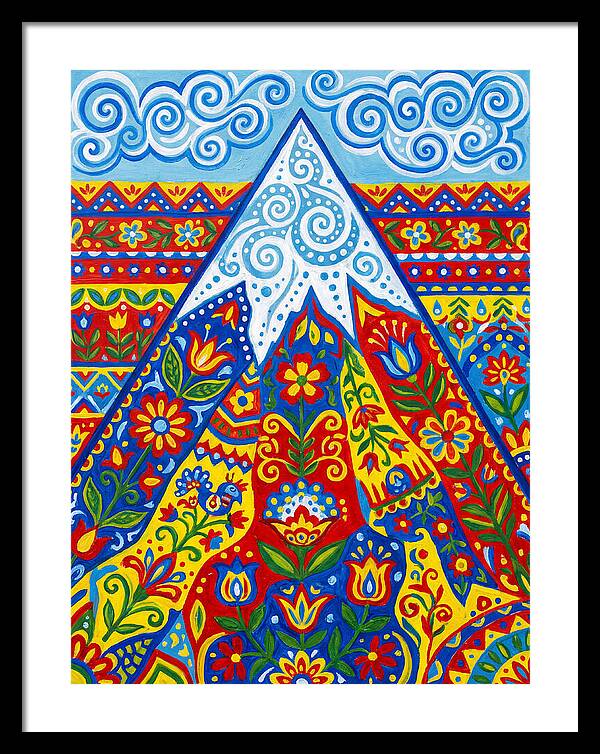 Mountain Peak In Vibrant Colors