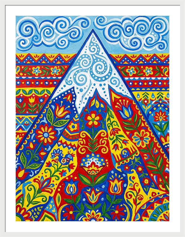 Mountain Peak In Vibrant Colors