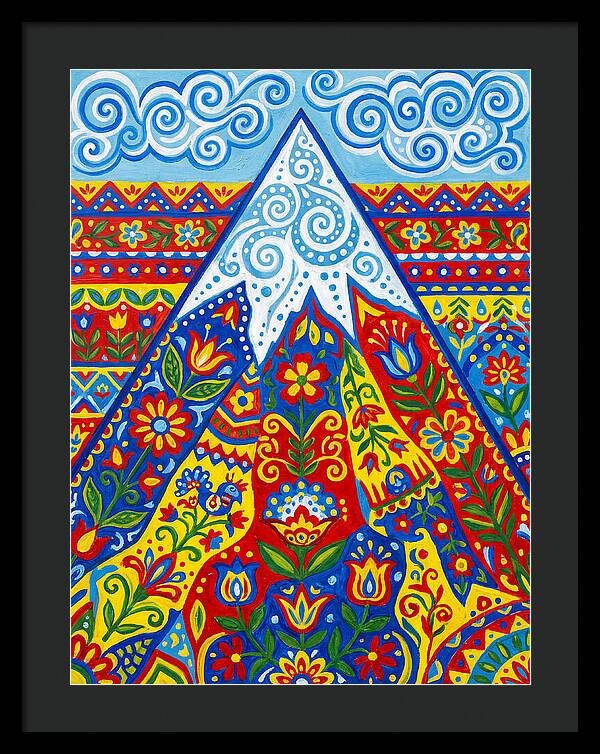 Mountain Peak In Vibrant Colors