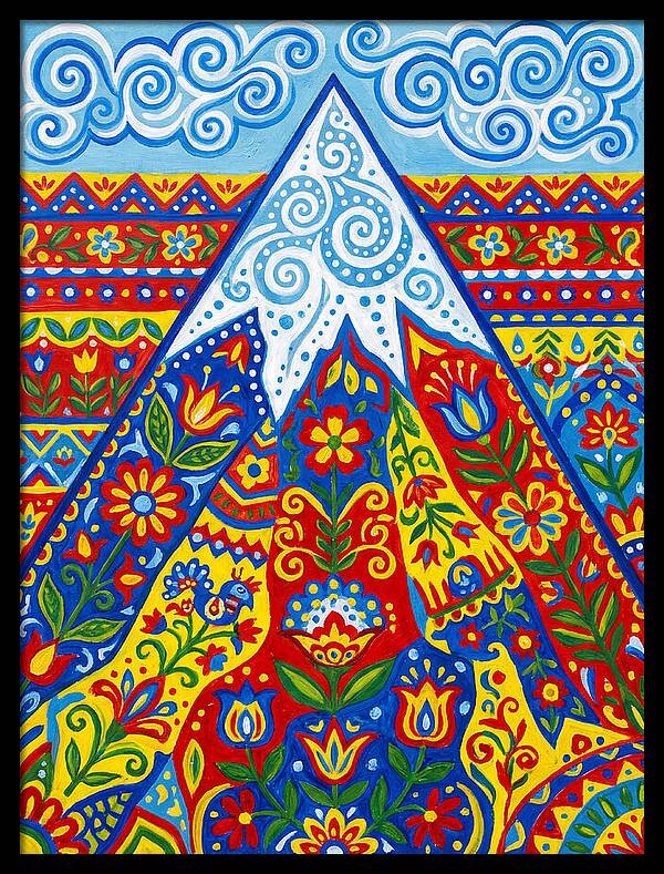 Mountain Peak In Vibrant Colors
