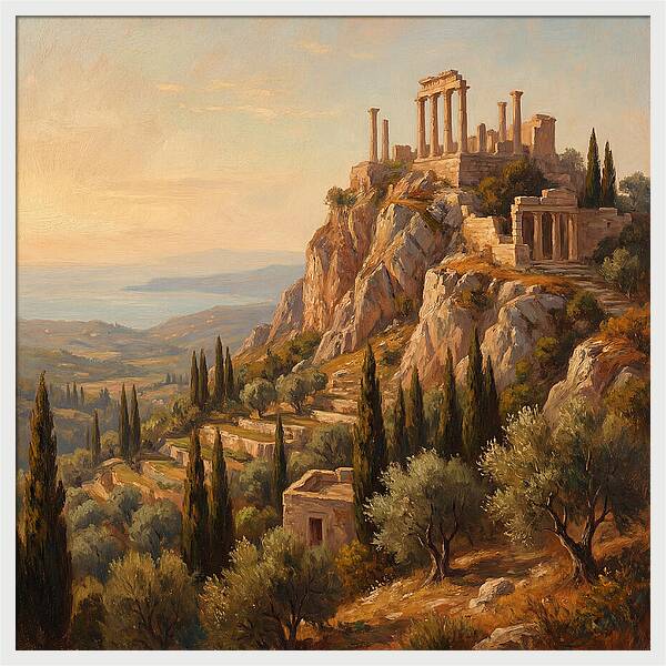 Mountain Peak Overlooking Mediterranean