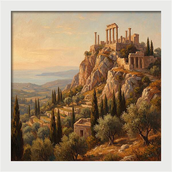 Mountain Peak Overlooking Mediterranean