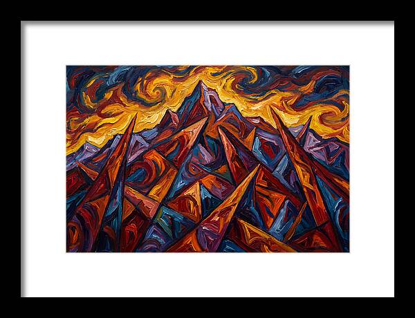 Mountain Peaks In Flames