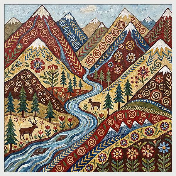 Mountain Stream Tranquility