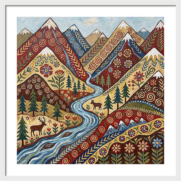 Mountain Stream Tranquility