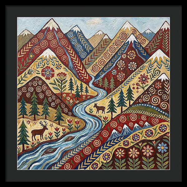Mountain Stream Tranquility