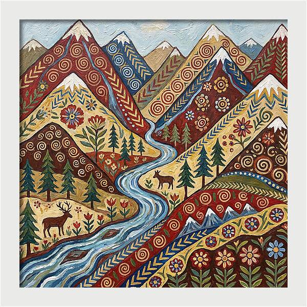 Mountain Stream Tranquility
