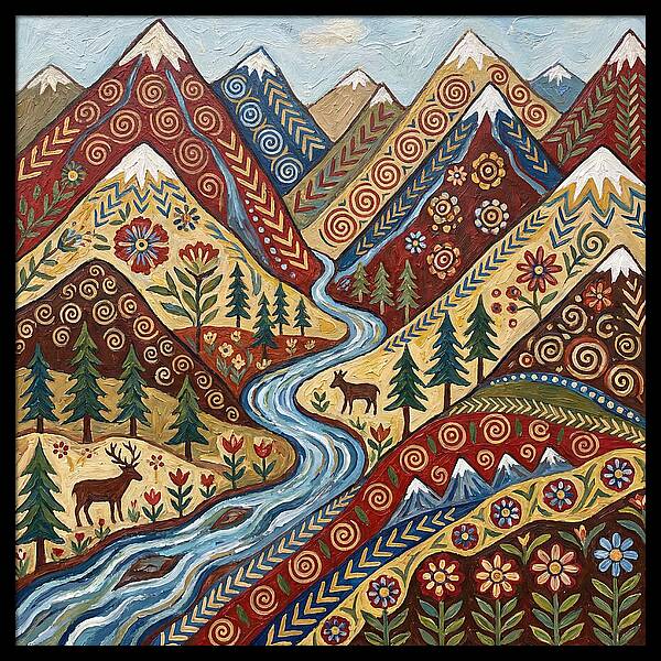 Mountain Stream Tranquility