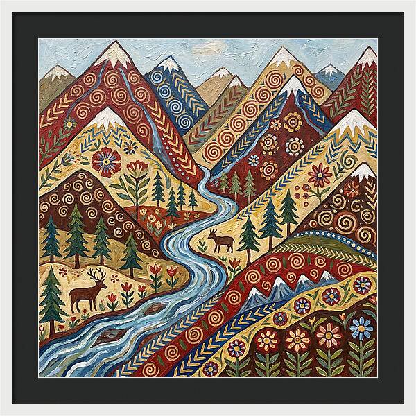 Mountain Stream Tranquility