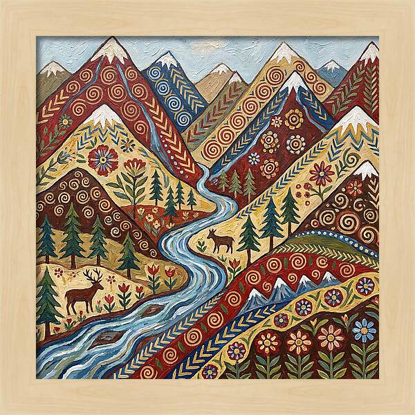 Mountain Stream Tranquility