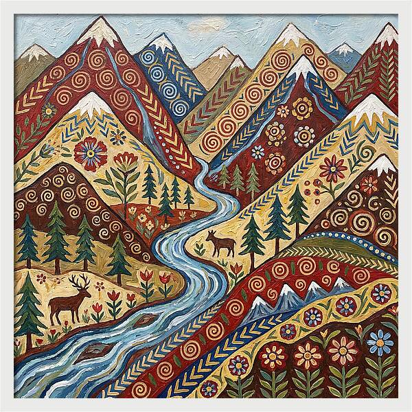 Mountain Stream Tranquility