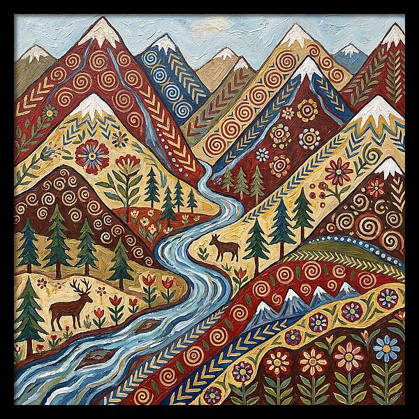 Mountain Stream Tranquility