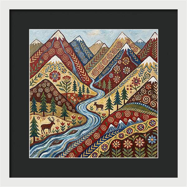 Mountain Stream Tranquility