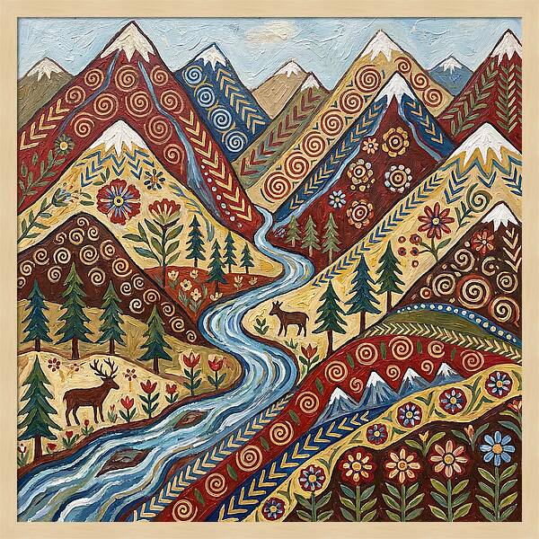 Mountain Stream Tranquility