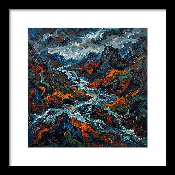 Mountain Torrent In Expressionism