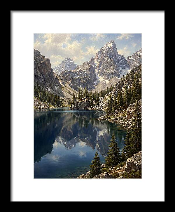 Mountain Tranquility In Reflection