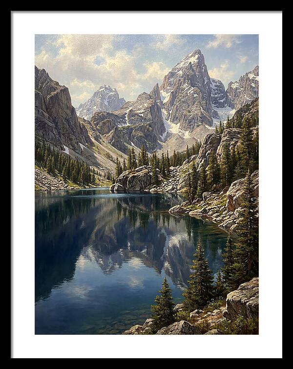 Mountain Tranquility In Reflection