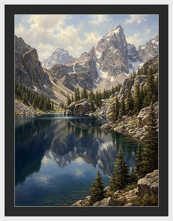 Mountain Tranquility In Reflection
