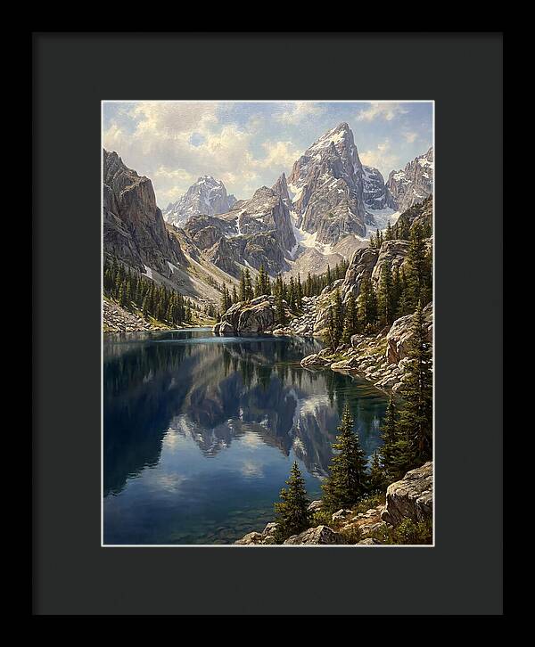 Mountain Tranquility In Reflection