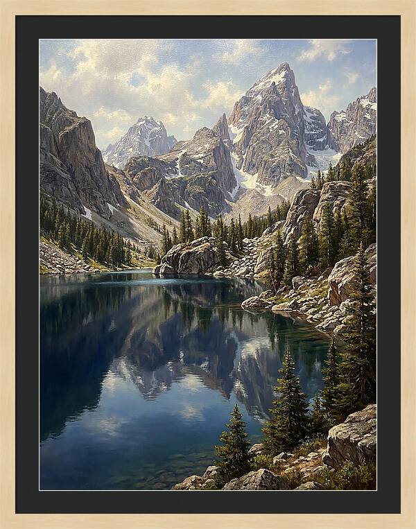 Mountain Tranquility In Reflection
