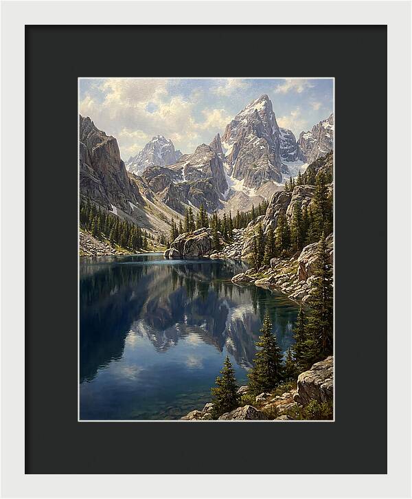 Mountain Tranquility In Reflection