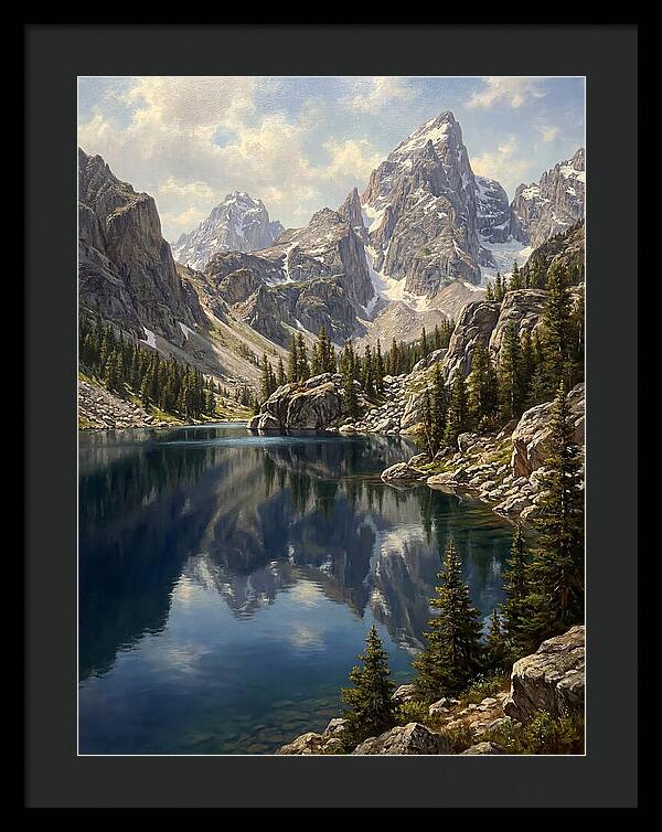 Mountain Tranquility In Reflection