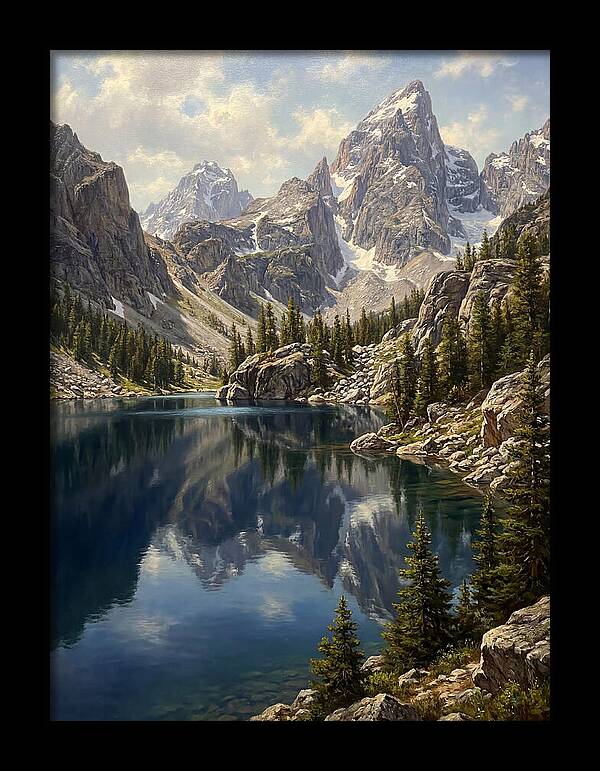 Mountain Tranquility In Reflection
