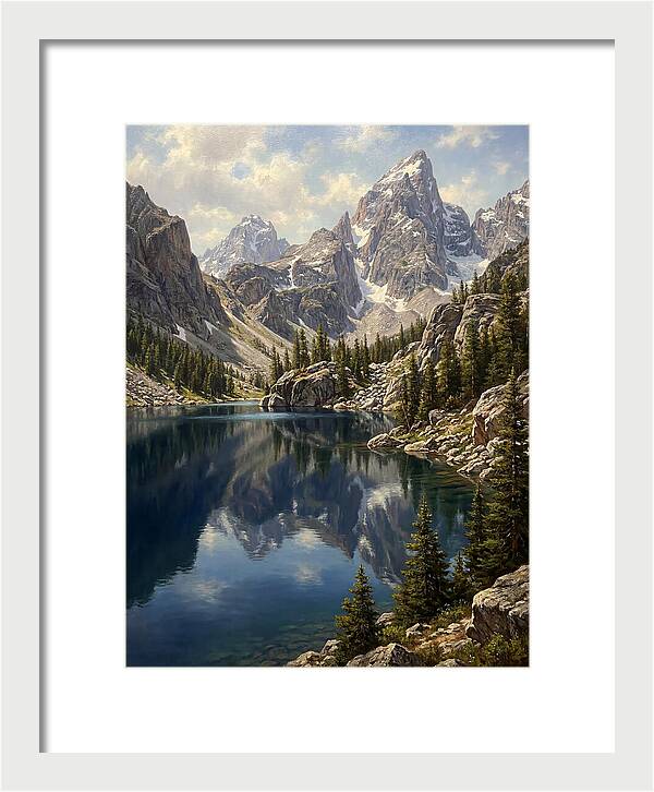Mountain Tranquility In Reflection