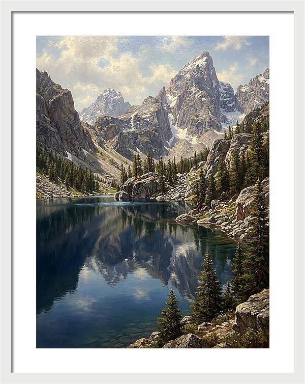 Mountain Tranquility In Reflection