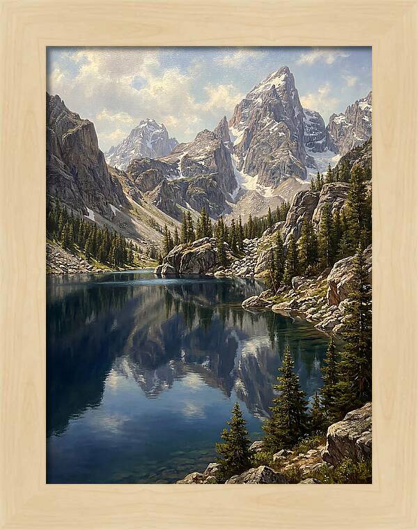 Mountain Tranquility In Reflection