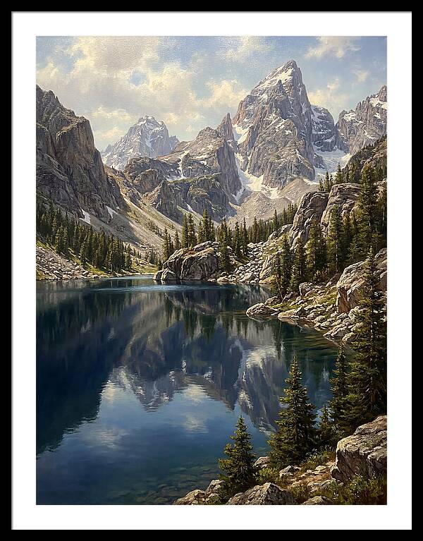 Mountain Tranquility In Reflection