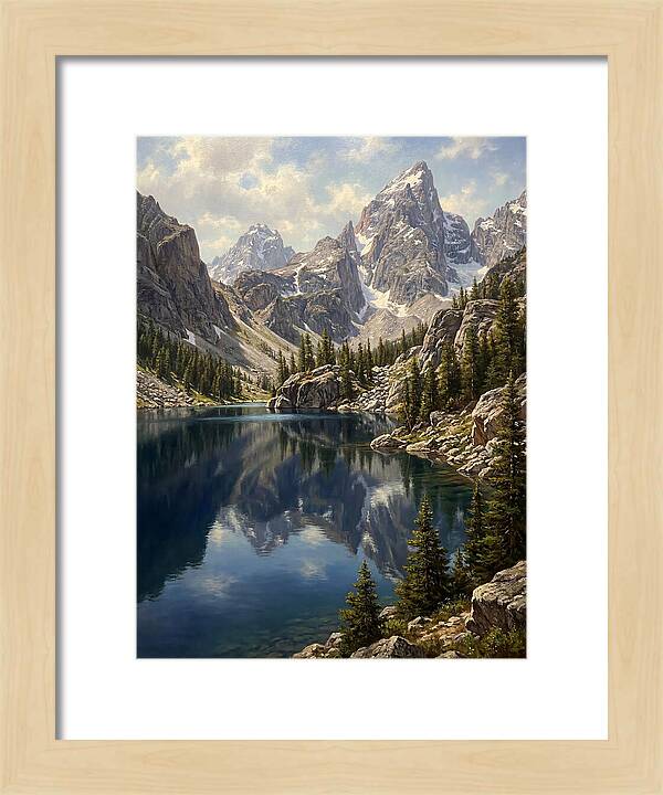 Mountain Tranquility In Reflection