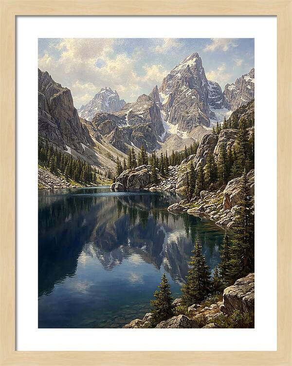 Mountain Tranquility In Reflection