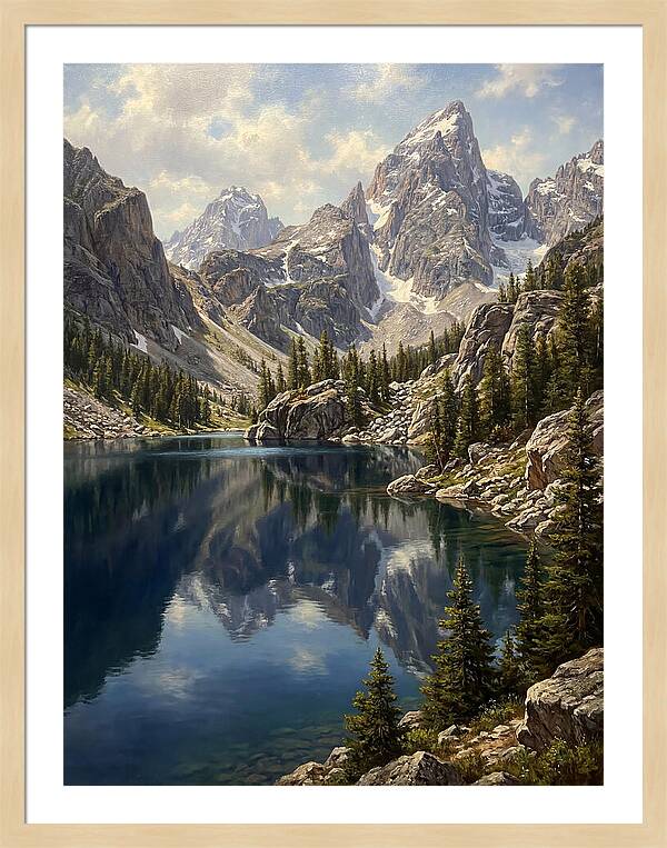 Mountain Tranquility In Reflection