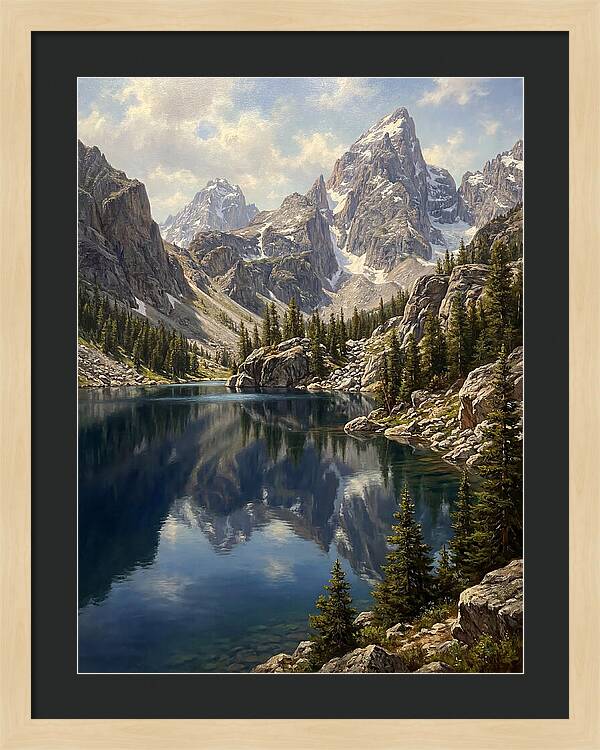 Mountain Tranquility In Reflection
