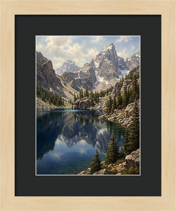 Mountain Tranquility In Reflection