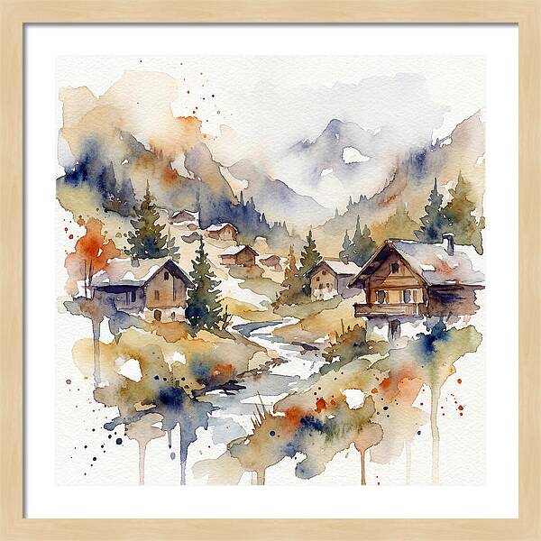 Mountain Village Tranquility