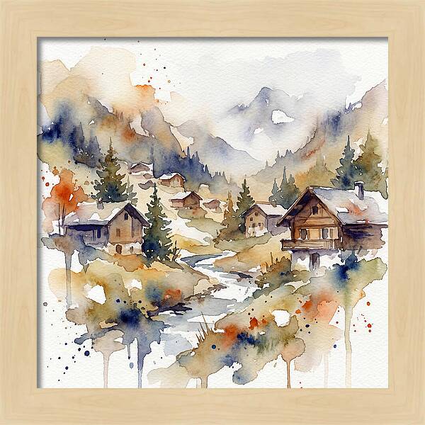 Mountain Village Tranquility