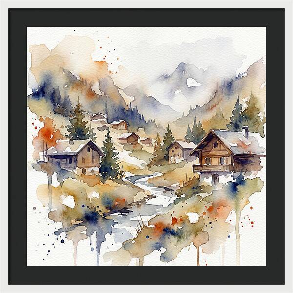 Mountain Village Tranquility