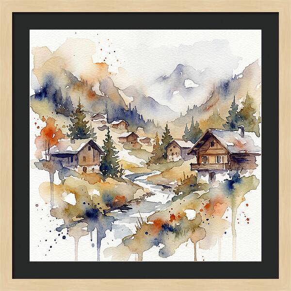 Mountain Village Tranquility