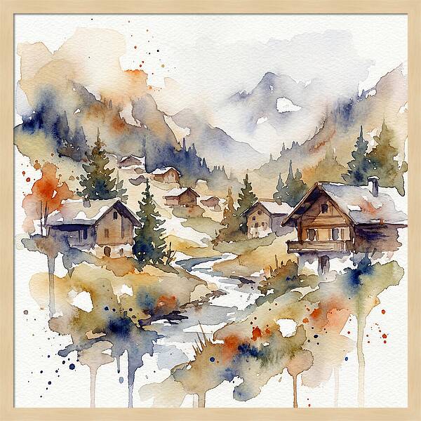 Mountain Village Tranquility