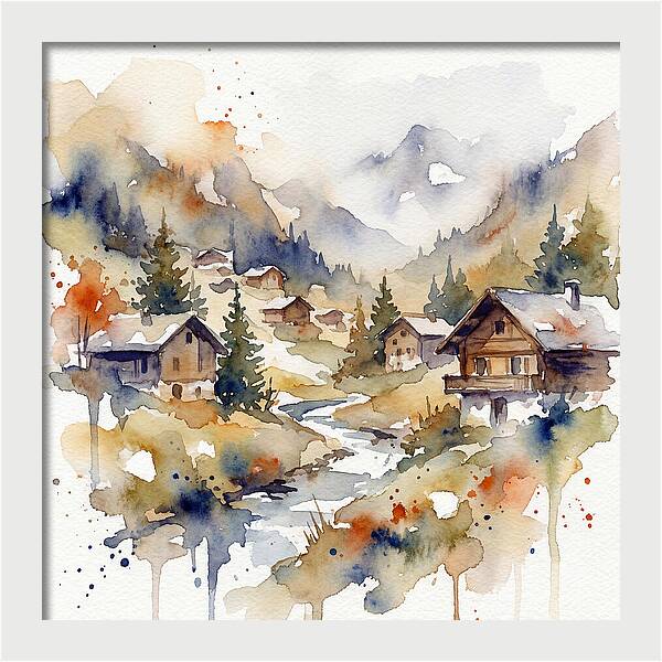 Mountain Village Tranquility