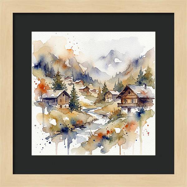 Mountain Village Tranquility