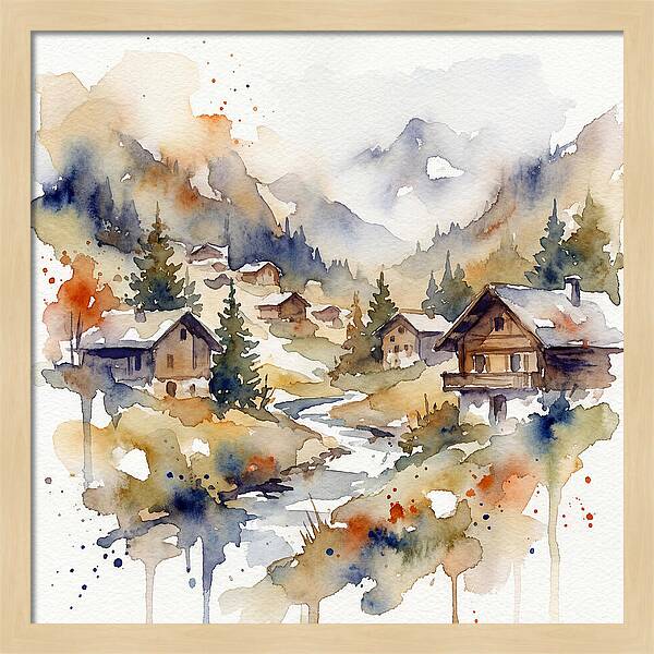 Mountain Village Tranquility