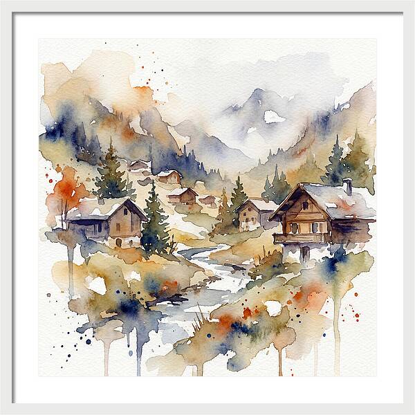 Mountain Village Tranquility