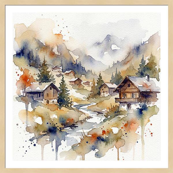 Mountain Village Tranquility